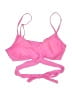 Unbranded Solid Pink Swimsuit Top Size S - photo 1