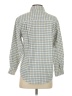 Eddie Bauer Checkered-gingham Blue 3/4 Sleeve Button-Down Shirt Size XS - photo 2