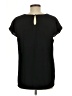 Versona 100% Polyester Black Short Sleeve Top Size L - photo 2