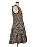 Max Studio Polka Dots Brown Casual Dress Size XS - photo 4