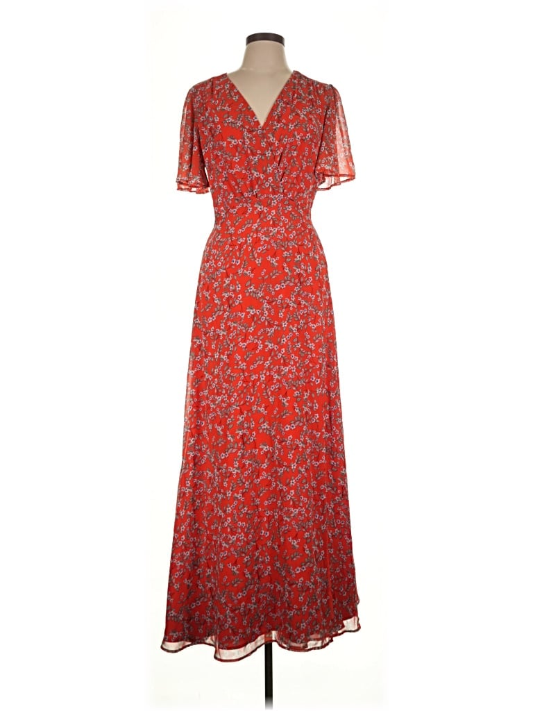 Pre-owned Louna Casual Dress In Red