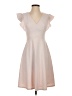 DKNY 100% Polyester Solid Pink Cocktail Dress Size 4 - photo 1