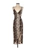 ASOS Animal Print Brown Cocktail Dress Size 4 - photo 1