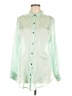 Vince Camuto 100% Polyester Color Block Green Long Sleeve Blouse Size M - photo 1