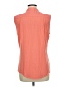 Calvin Klein Orange Sleeveless Button-Down Shirt Size M - photo 2