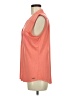 Calvin Klein Orange Sleeveless Button-Down Shirt Size M - photo 5