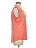 Calvin Klein Orange Sleeveless Button-Down Shirt Size M - photo 4