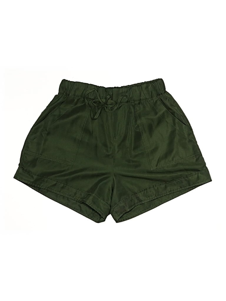 Pre-owned Zenana Athletic Shorts In Green