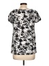 AGB Black Short Sleeve Blouse Size L - photo 2