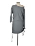 Unbranded Solid Gray Casual Dress Size L - photo 2