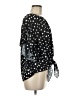 Unbranded Black 3/4 Sleeve Blouse Size M - photo 4