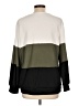 Shein Curve 100% Polyester Color Block Green Pullover Sweater Size 1X - photo 2