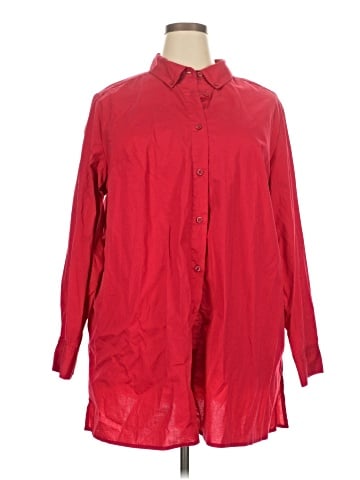 Jessica London Long Sleeve Button-Down Shirt (view 1)