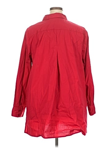 Jessica London Long Sleeve Button-Down Shirt (view 2)
