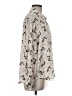 Zara 100% Polyester Print Ivory Long Sleeve Blouse Size M - photo 4