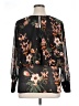 Belle+Sky 100% Polyester Floral Black Long Sleeve Blouse Size XL - photo 2