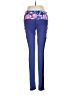 Popflex Graphic Blue Track Pants Size 6 - photo 2
