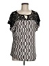Perseption Concept Black Short Sleeve Blouse Size M - photo 1