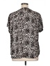 Buffalo by David Bitton 100% Polyester Animal Print Silver Short Sleeve Blouse Size XL - photo 2