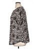 Buffalo by David Bitton 100% Polyester Animal Print Silver Short Sleeve Blouse Size XL - photo 5