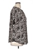 Buffalo by David Bitton 100% Polyester Animal Print Silver Short Sleeve Blouse Size XL - photo 4