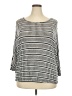 Belldini Stripes Gray Pullover Sweater Size 2X - photo 1