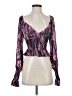 WAYF Purple Long Sleeve Blouse Size S - photo 1