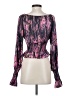 WAYF Purple Long Sleeve Blouse Size S - photo 2