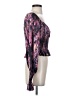 WAYF Purple Long Sleeve Blouse Size S - photo 4