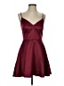 Windsor 100% Polyester Solid Burgundy Cocktail Dress Size 3 - 4 - photo 1