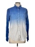 Stylus 100% Cotton Color Block Blue Long Sleeve Button-Down Shirt Size L - photo 1