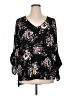 Gibson Black 3/4 Sleeve Blouse Size XL - photo 1