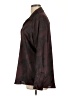 Worthington 100% Polyester Paisley Burgundy Long Sleeve Blouse Size L - photo 5