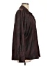 Worthington 100% Polyester Paisley Burgundy Long Sleeve Blouse Size L - photo 4