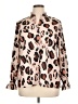 ELOQUII Animal Print Ivory Long Sleeve Blouse Size 14 - photo 1
