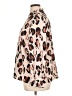 ELOQUII Animal Print Ivory Long Sleeve Blouse Size 14 - photo 5
