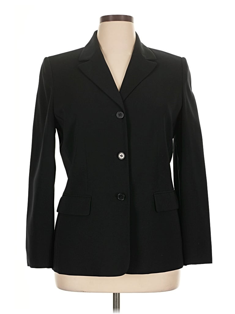 Pre-owned Kasper Blazer Jacket In Black