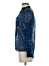 Sparkle & Fade 100% Polyester Animal Print Blue Long Sleeve Blouse Size XS - photo 5