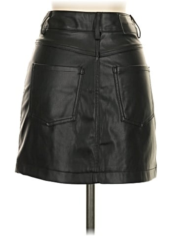 DKNY Jeans Faux Leather Skirt (view 2)