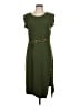 MICHAEL Michael Kors Solid Green Casual Dress Size L - photo 1