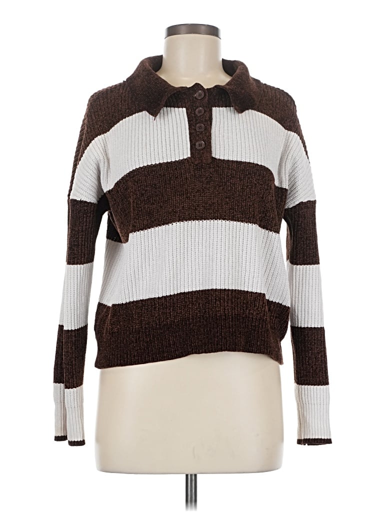 Pre-owned Assorted Brands Pullover Sweater In Brown