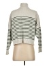 MNG Stripes Ivory Turtleneck Sweater Size S - photo 2