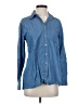MICHAEL Michael Kors Blue Long Sleeve Button-Down Shirt Size S - photo 1
