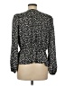 Lush 100% Polyester Black Long Sleeve Blouse Size M - photo 2