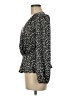 Lush 100% Polyester Black Long Sleeve Blouse Size M - photo 5