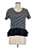J.Crew 100% Polyester Black Short Sleeve Top Size XS - photo 1