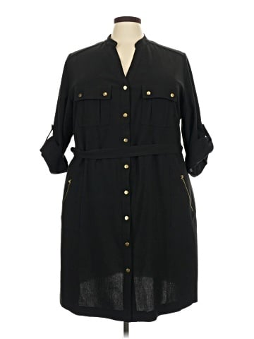 Sharagano 3/4 Sleeve Henley (view 1)