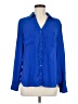 Express Outlet Blue Long Sleeve Blouse Size M - photo 1