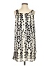 Karlie 100% Polyester Graphic Ivory Casual Dress Size S - photo 1