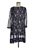 Club Monaco 100% Silk Floral Blue Kimono Size 8 - photo 1